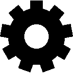 Icono de una rueda dentada